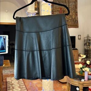 Rebecca Taylor Faux Leather Skirt